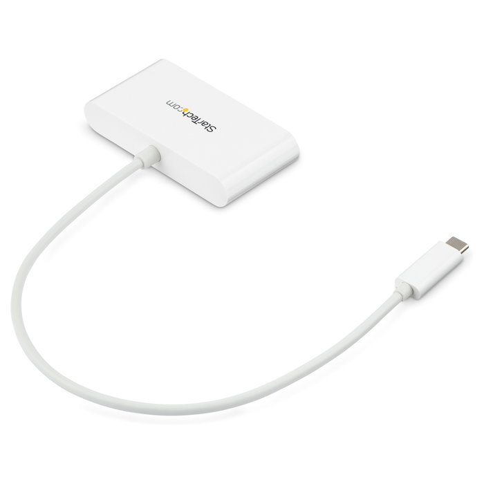 StarTech.com Concentrador USB 3.0 de 3 Puertos con USB-C y Ethernet Gigabit - Blanco