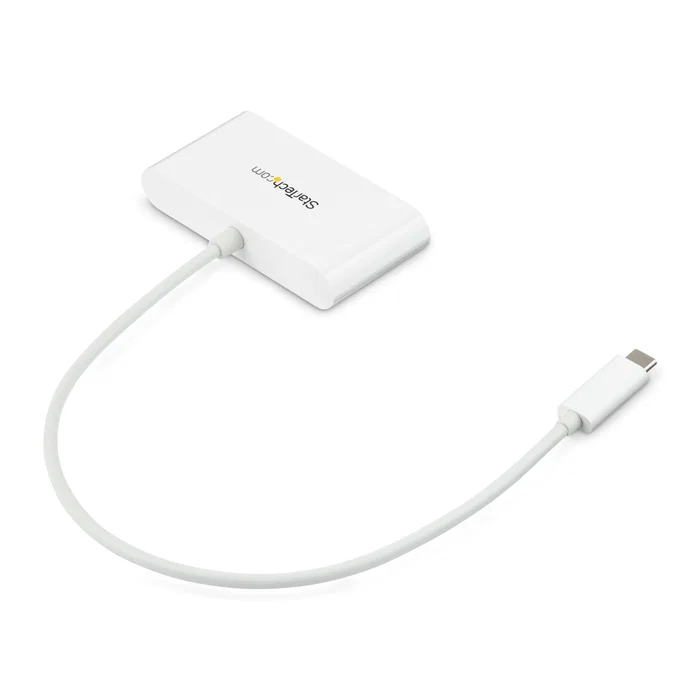 StarTech.com HB30C3A1GEA - Hub USB-C a 3 Puertos USB 3.2 Gen 1 (5 Gbps) y Puerto Ethernet Gigabit RJ45 (1000 Mbit/s) para MacBook, Chromebook y Portátiles con USB-C - Blanco