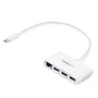 StarTech.com HB30C3A1GEA - Hub USB-C a 3 Puertos USB 3.2 Gen 1 (5 Gbps) y Puerto Ethernet Gigabit RJ45 (1000 Mbit/s) para MacBook, Chromebook y Portátiles con USB-C - Blanco