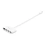 StarTech.com HB30C3A1GEA - Hub USB-C a 3 Puertos USB 3.2 Gen 1 (5 Gbps) y Puerto Ethernet Gigabit RJ45 (1000 Mbit/s) para MacBook, Chromebook y Portátiles con USB-C - Blanco
