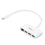 StarTech.com HB30C3A1GEA - Hub USB-C a 3 Puertos USB 3.2 Gen 1 (5 Gbps) y Puerto Ethernet Gigabit RJ45 (1000 Mbit/s) para MacBook, Chromebook y Portátiles con USB-C - Blanco