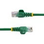 StarTech Cable de red Cat5e Ethernet 0.5m verde, con conectores RJ45 chapados en oro y protección Snagless, para Fast Ethernet 100 Mbps y PoE, U/UTP (UTP)