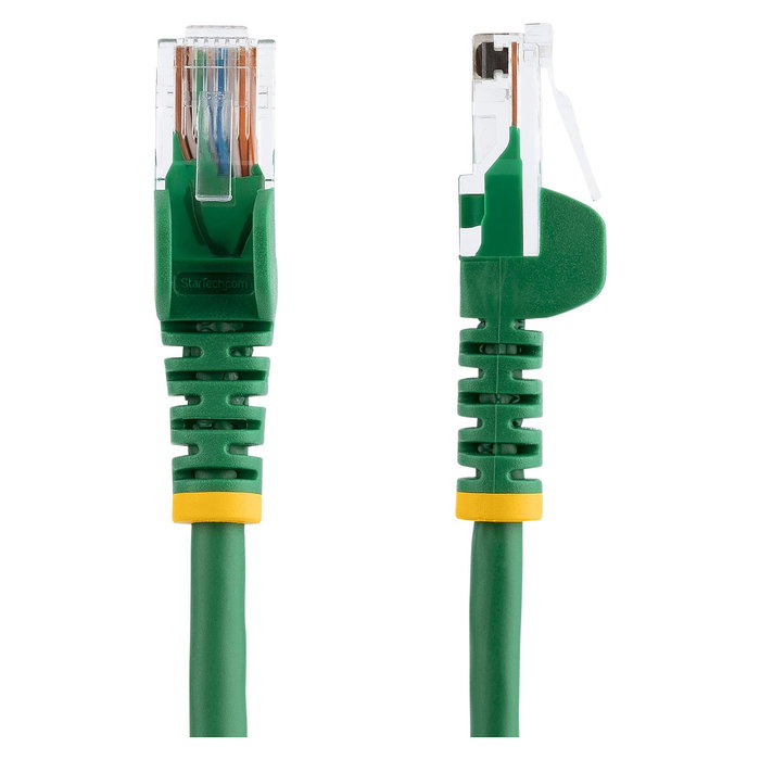StarTech Cable de Parcheo Cat5e 0.5m, Color Verde, Conectores RJ45 Snagless, Cable Ethernet Corto, UTP, 0.5 Metros