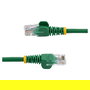 StarTech Cable de Parcheo Cat5e 0.5m, Color Verde, Conectores RJ45 Snagless, Cable Ethernet Corto, UTP, 0.5 Metros