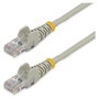 StarTech Cable de Red Ethernet RJ45 Cat5e 0.5m Gris UTP, Conector Snagless, Plug & Play, PoE, PVC, para 10/100Base-T, 100 Mbit/s