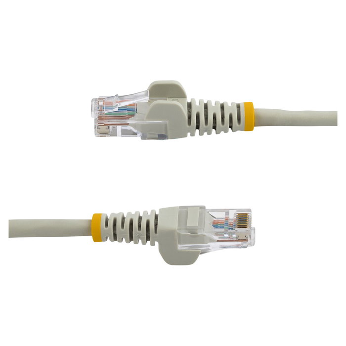 StarTech Cable de Red Ethernet RJ45 Cat5e 0.5m Gris UTP, Conector Snagless, Plug & Play, PoE, PVC, para 10/100Base-T, 100 Mbit/s