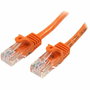 StarTech Cable de Red Cat5e de 0,5m Naranja con conectores RJ45 Snagless