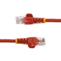 StarTech Cable de Red Cat5e Ethernet 0.5m Rojo U/UTP - 45PAT50CMRD - Fast Ethernet 100 Mbps, PoE, Conectores RJ45 Snagless de Oro, Plug & Play