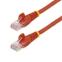 StarTech Cable de Red Cat5e Ethernet 0.5m Rojo U/UTP - 45PAT50CMRD - Fast Ethernet 100 Mbps, PoE, Conectores RJ45 Snagless de Oro, Plug & Play