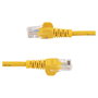 StarTech.com Cable de Red 0.5m Amarillo Cat5e Ethernet RJ45 Sin Enganches Latiguillo Snagless Cable de Interconexión