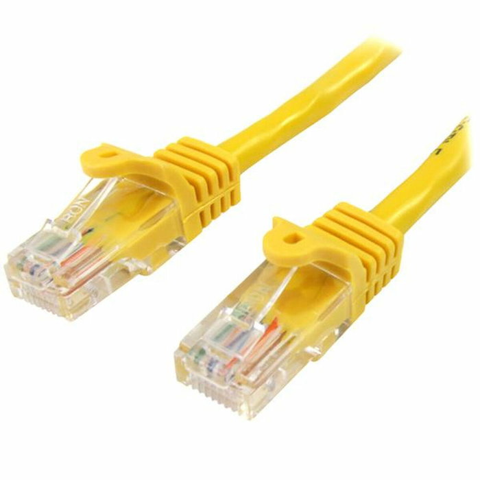 StarTech Cable de Red Cat5e Amarillo 0,5 m con Conectores RJ45 Snagless