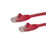 StarTech.com Cable de Red Cat6 UTP de 0,5m Rojo RJ45 sin Enganches