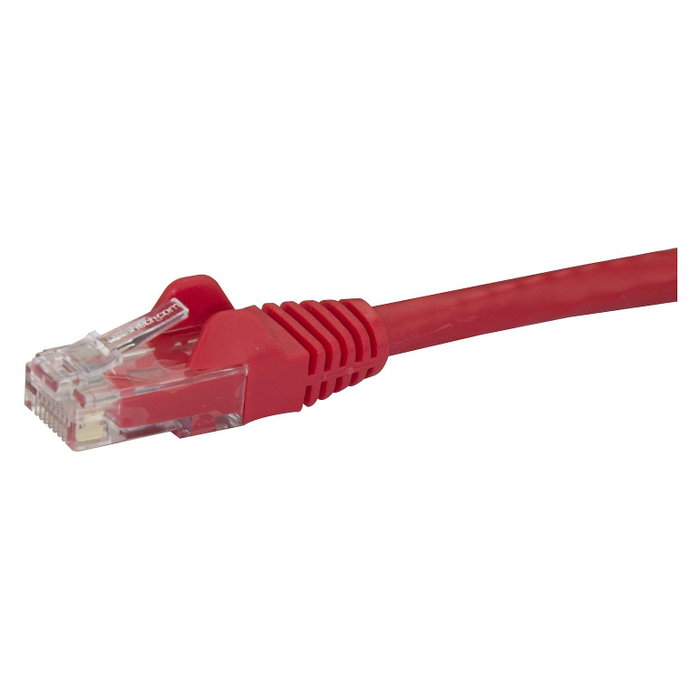 StarTech.com Cable de Red Cat6 UTP de 0,5m Rojo RJ45 sin Enganches