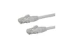 StarTech.com Cable de red Cat6 UTP de 0,5m Blanco con conectores RJ45 sin enganches