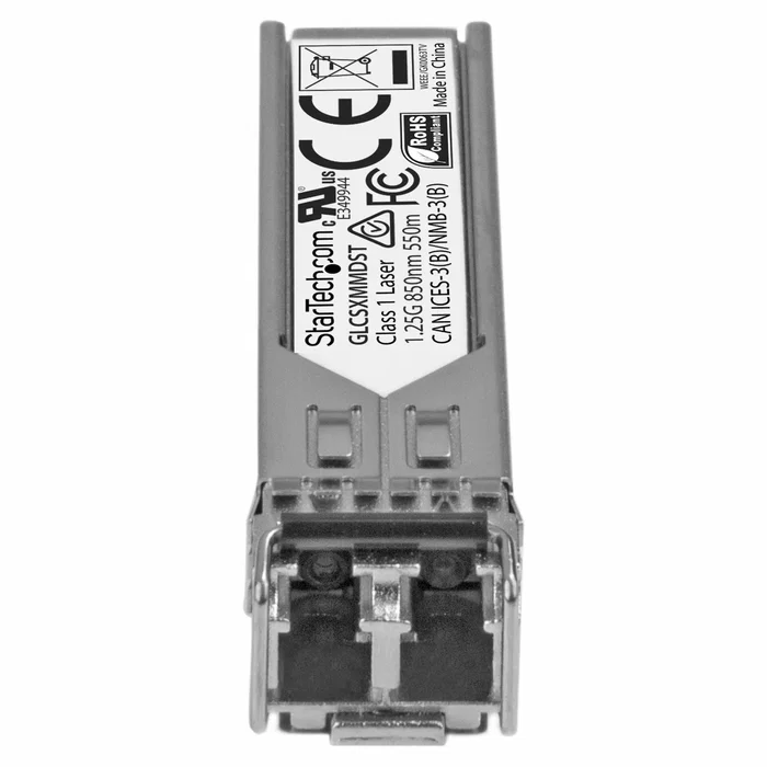 Startech Módulo Transceptor SFP GLCSXMMDST 1000BASE-SX 1Gbps Compatible con Cisco GLC-SX-MMD, Fibra Multimodo LC 850nm, Alcance 550m