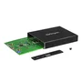 StarTech.com SM22BU31C3R Caja Externa SSD M.2 SATA Dual RAID - Aluminio - USB 3.1 Gen 2 (10 Gbps) - Conectores USB-C y USB-A - Para Unidades de 80mm