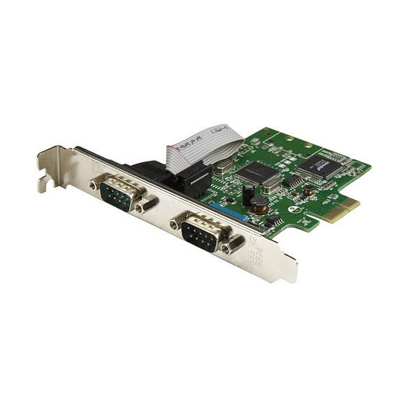 StarTech PEX2S1050 Tarjeta Serie PCI Express con 2 Puertos RS-232 DB9