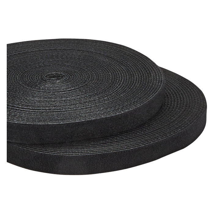 StarTech Bobina de Cintas de Gancho y Bucle de 30,48 m - Negro