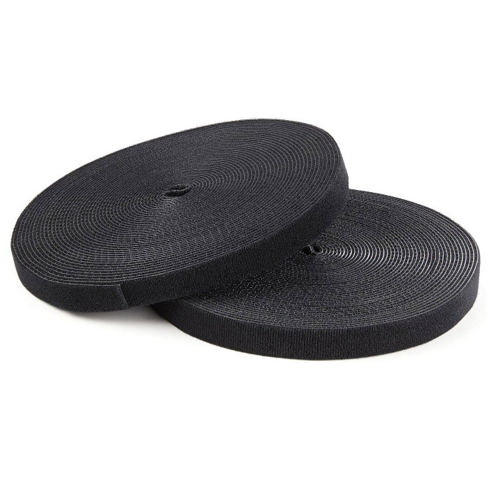 StarTech Bobina de Cintas de Gancho y Bucle de 30,48 m - Negro