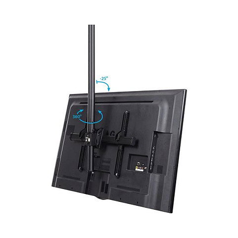 StarTech.com Soporte de Techo Universal para TV LED/LCD de 32" a 75", Mástil Telescópico Ajustable 110-160 cm, Giro 360°, Inclinación, 50 kg, VESA 200x200 a 600x400 mm, Negro StarTech.com Soporte de Techo Universal para TV LED/LCD de 32" a 75", Mástil Telescópico Ajustable 110-160 cm, Giro 360°, Inclinación, 50 kg, VESA 200x200 a 600x400 mm, Negro