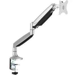 StarTech ARMPIVOTHD Brazo Articulado de Montaje en Escritorio para Monitor Único hasta 32" (81 cm) - Soporte VESA 75/100 mm, 9 kg, Ajuste de Altura, Inclinación +/-90°, Plata