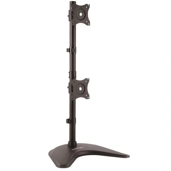 StarTech.com Soporte Vertical de Acero para Dos Monitores - Base Ajustable VESA para Pantallas de hasta 27 Pulgadas - 10 kg - Negro StarTech.com Soporte Vertical de Acero para Dos Monitores - Base Ajustable VESA para Pantallas de hasta 27 Pulgadas - 10 kg - Negro