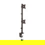 StarTech Soporte Vertical para 2 Monitores, Ajustable, Hasta 27 Pulgadas (68.6 cm) y 10 kg, VESA 75x75 - 100x100 mm, Montaje de Abrazadera en Escritorio, Negro