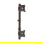 StarTech Soporte Vertical para 2 Monitores, Ajustable, Hasta 27 Pulgadas (68.6 cm) y 10 kg, VESA 75x75 - 100x100 mm, Montaje de Abrazadera en Escritorio, Negro
