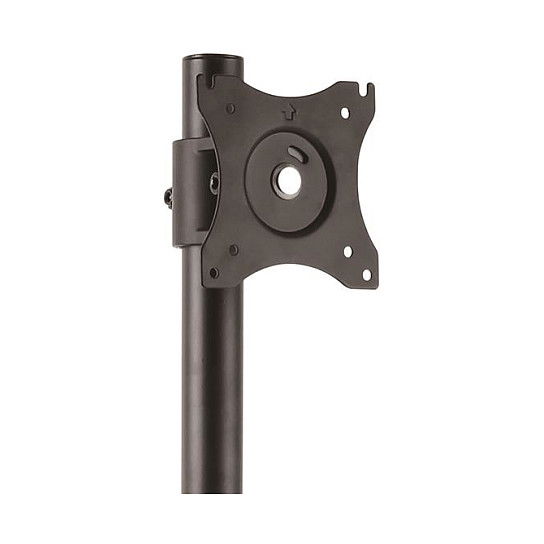 StarTech Soporte Vertical para 2 Monitores, Ajustable, Hasta 27 Pulgadas (68.6 cm) y 10 kg, VESA 75x75 - 100x100 mm, Montaje de Abrazadera en Escritorio, Negro