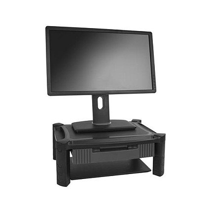 StarTech.com Base de Soporte para Monitor con Cajón y Altura Ajustable, Independiente, Pantallas hasta 81.3 cm (32")