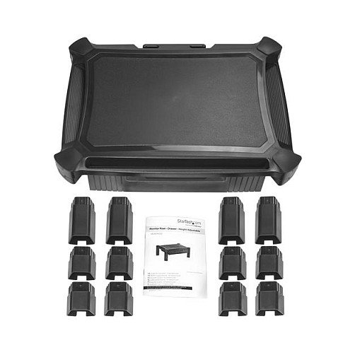 StarTech.com Base de Soporte para Monitor con Cajón y Altura Ajustable, Independiente, Pantallas hasta 81.3 cm (32")