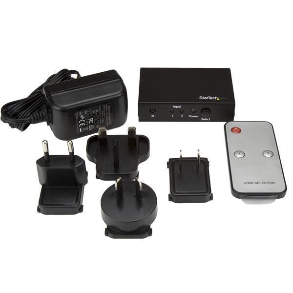 Startechcom VS221HD20 Conmutador HDMI 4K de 2 Puertos Startechcom
