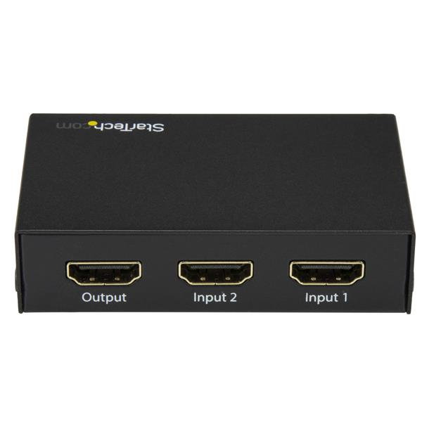 Startechcom VS221HD20 Conmutador HDMI 4K de 2 Puertos Startechcom