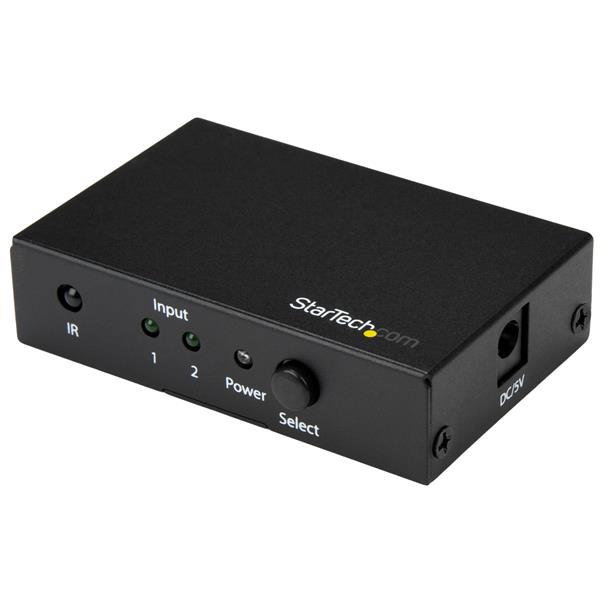 Startechcom VS221HD20 Conmutador HDMI 4K de 2 Puertos Startechcom