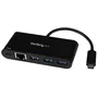 StarTech.com HB30C3AGEPD Hub USB-C con 3 puertos USB-A y Ethernet Gigabit