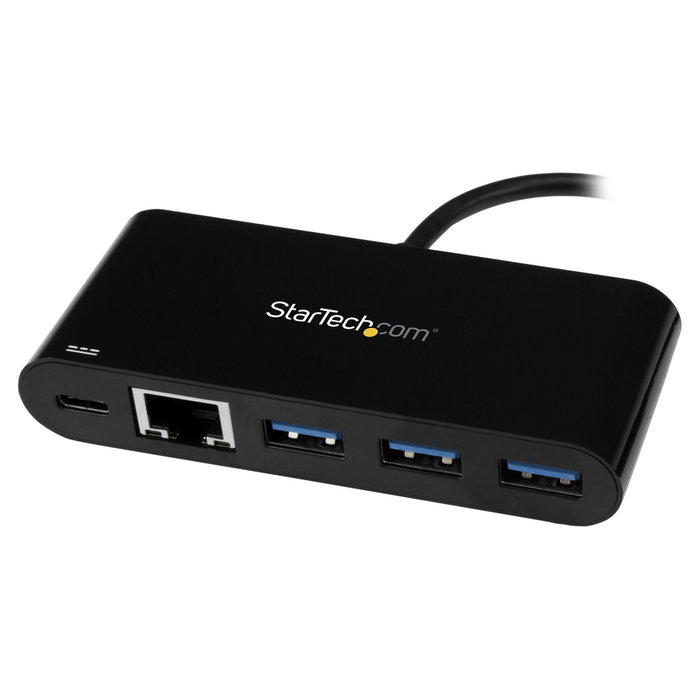 StarTech.com Adaptador USB-C a Ethernet Gigabit con Hub de 3 Puertos USB 3.0 y Power Delivery US1GC303APD
