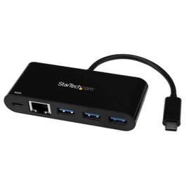 StarTech.com Adaptador USB-C a Ethernet Gigabit con Hub de 3 Puertos USB 3.0 y Power Delivery US1GC303APD