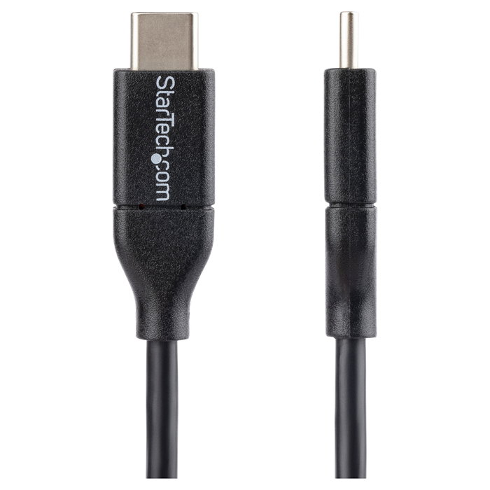 StarTech.com Cable USB-C de 0,5 m para Carga de 60W y Sincronización USB 2.0, Negro