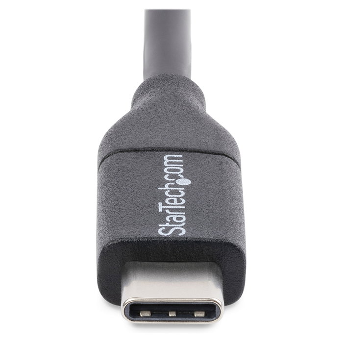 StarTech.com Cable USB-C de 0,5 m para Carga de 60W y Sincronización USB 2.0, Negro