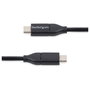 StarTech.com Cable USB-C de 0,5 m para Carga de 60W y Sincronización USB 2.0, Negro