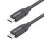 Startech USB2CC50CM Cable USB Tipo C Macho a Macho USB 2.0 de 0.5 Metros Negro - Carga y Sincronización para MacBook, Chromebook y Dispositivos con Thunderbolt 3