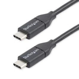 StarTech.com Cable USB-C de Carga y Sincronización 0,5m - USB 2.0 - PD 60W, 3A - para Portátil - Negro
