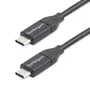 StarTech.com Cable USB-C de 0,5 m para Carga de 60W y Sincronización USB 2.0, Negro