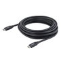 StarTech.com Cable USB-C de 4 metros con Entrega de Potencia 5A - USB 2.0 - Negro