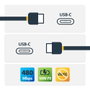StarTech.com Cable USB-C de 4 metros con Entrega de Potencia 5A - USB 2.0 - Negro