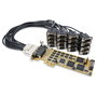 Startech PEX16S550LP Tarjeta PCI Express con 16 Puertos Serie RS-232