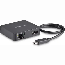 Startech Docking Station USB Tipo C a HDMI, USB 3.0, Ethernet Gigabit, Compatible con 4K