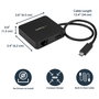 StarTech.com Adaptador Multipuertos USB C HDMI 4K, Ethernet Gigabit, USB 3.0, Negro