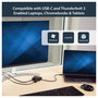StarTech.com Adaptador Multipuertos USB C HDMI 4K, Ethernet Gigabit, USB 3.0, Negro