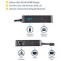 StarTech.com Adaptador Multipuertos USB C HDMI 4K, Ethernet Gigabit, USB 3.0, Negro